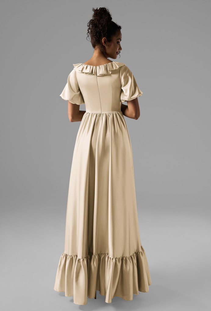 AW Sumayyah Champagne  Bridesmaid Dresses